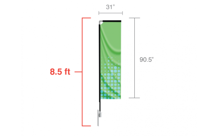 Rectangle Flag - Small / Single Side