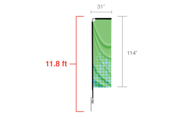 Rectangle Flag - Medium / Single Side