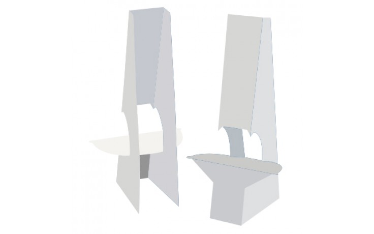 Easel Back - 15" Double Wing with Tape