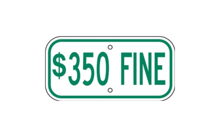 Handicap Fines 10 - 12"x6"