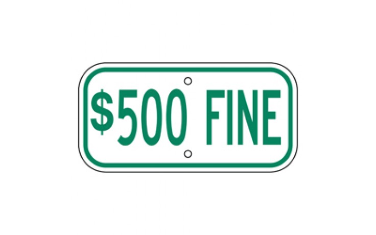 Handicap Fines 11 - 12"x6"