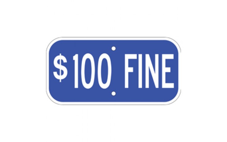 Handicap Fines 2 - 12"x6"