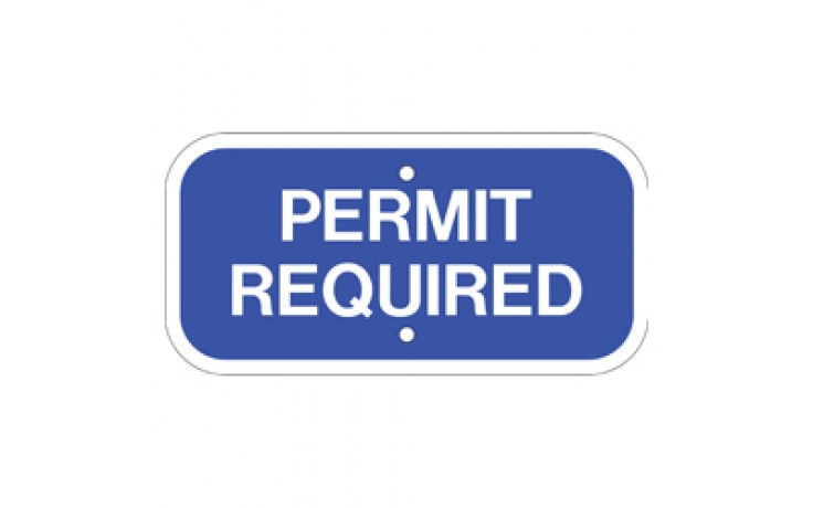 Handicap Permit Required - 12"x6"