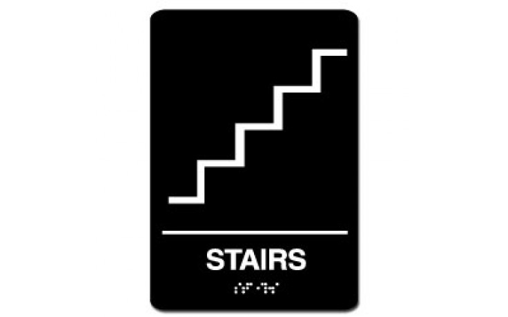 Indoor Braille STAIRS Sign