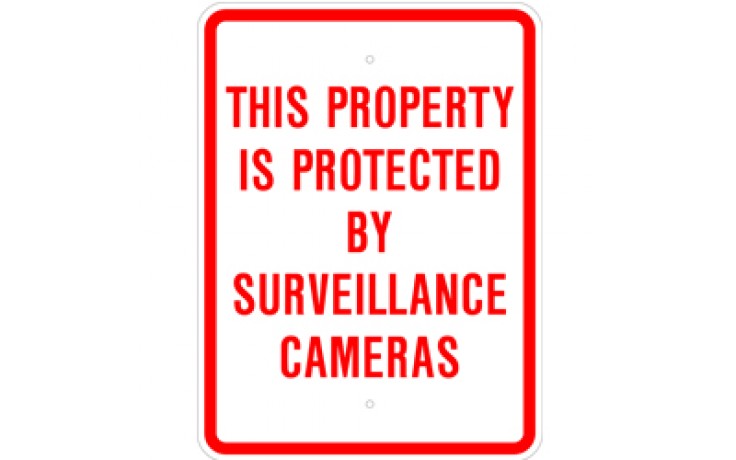 Surveillance Sign 1 - 18"x24"