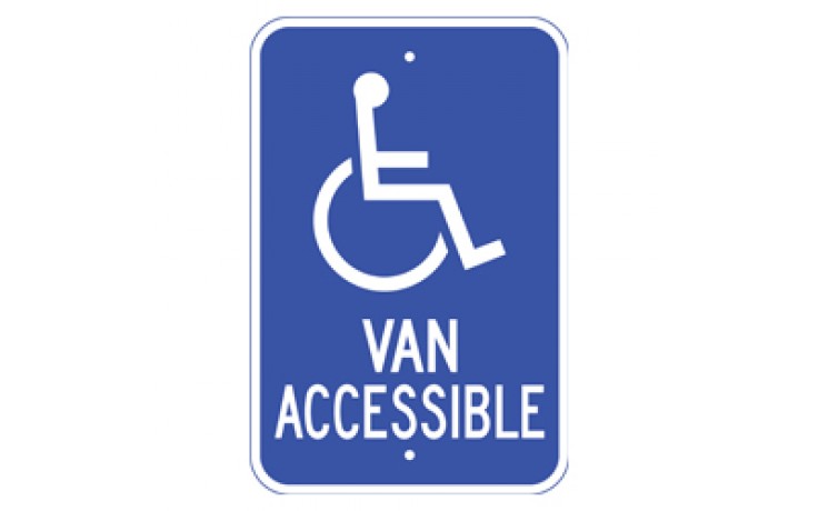 Handicap Van Accessible 1 - 12"x18"
