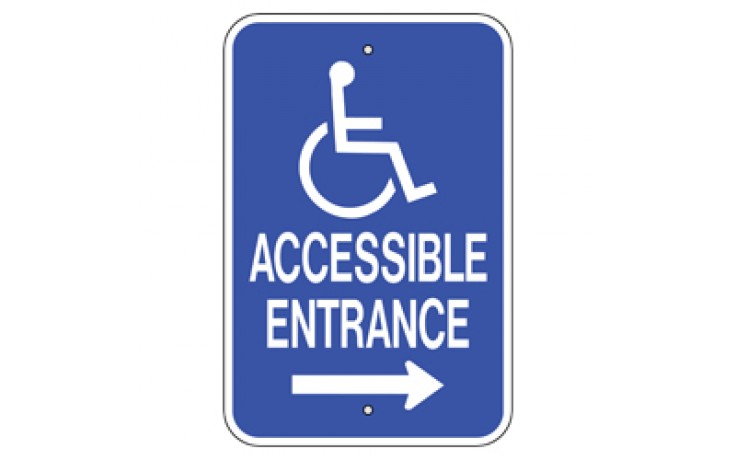 Handicap Van Accessible 4 -12"x18"