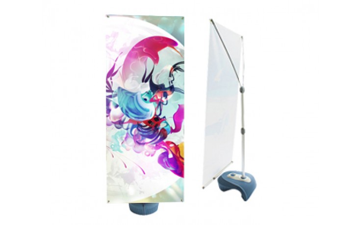 Outdoor X Stand with Single Side Graphics