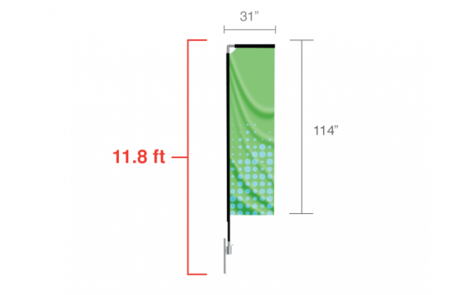 Rectangle Flag - Medium / Single Side