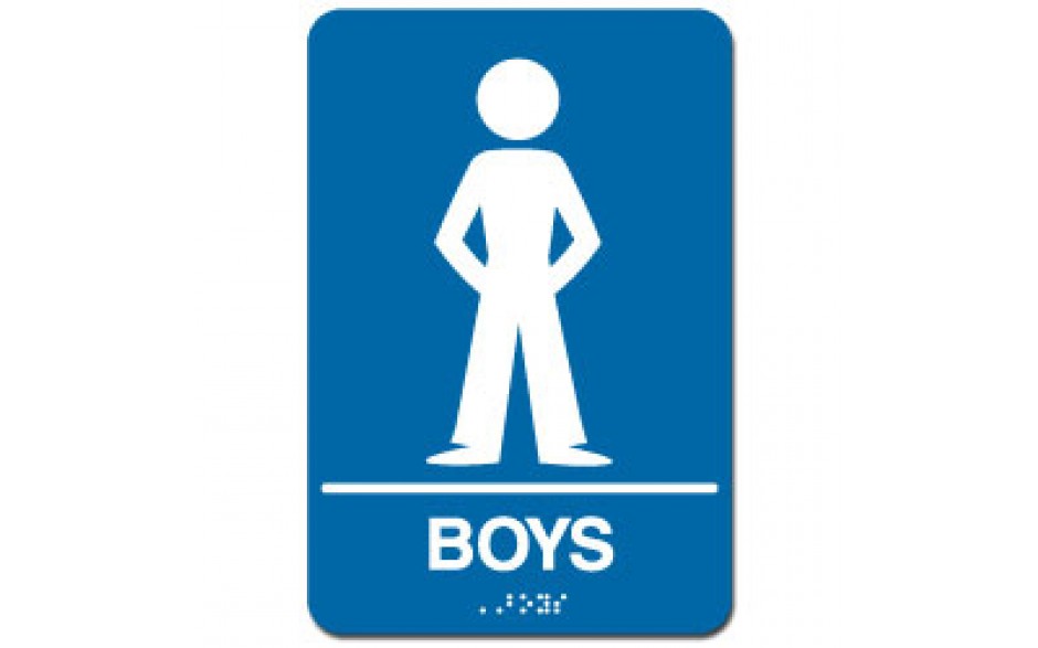 Indoor Braille BOY'S RESTROOM Sign