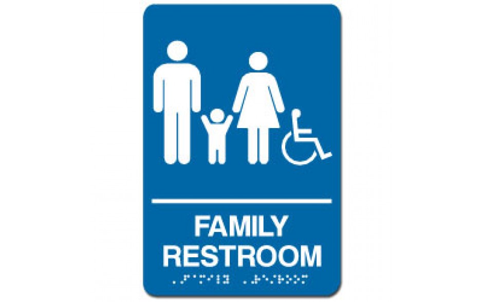 Indoor Braille FAMILY RESTROOM Sign
