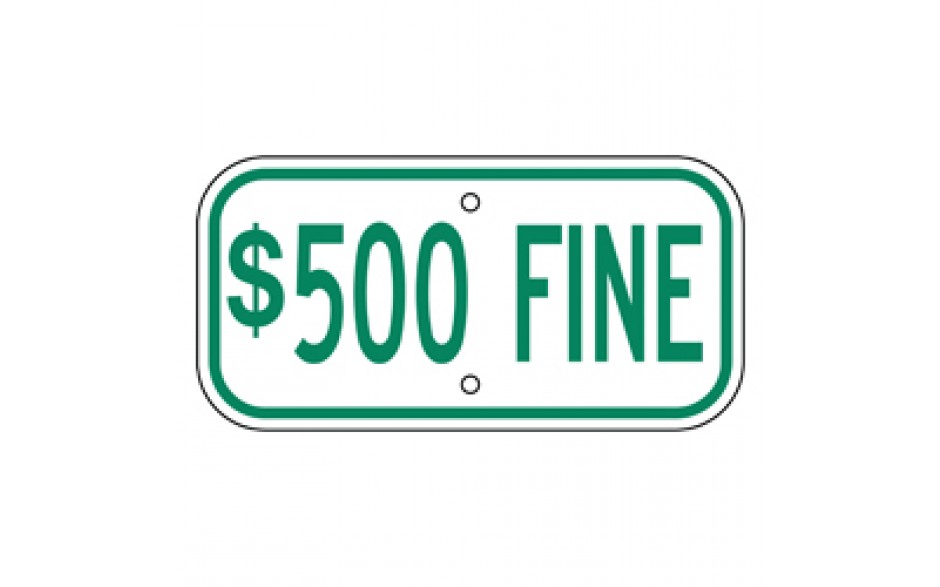 Handicap Fines 11 - 12"x6"