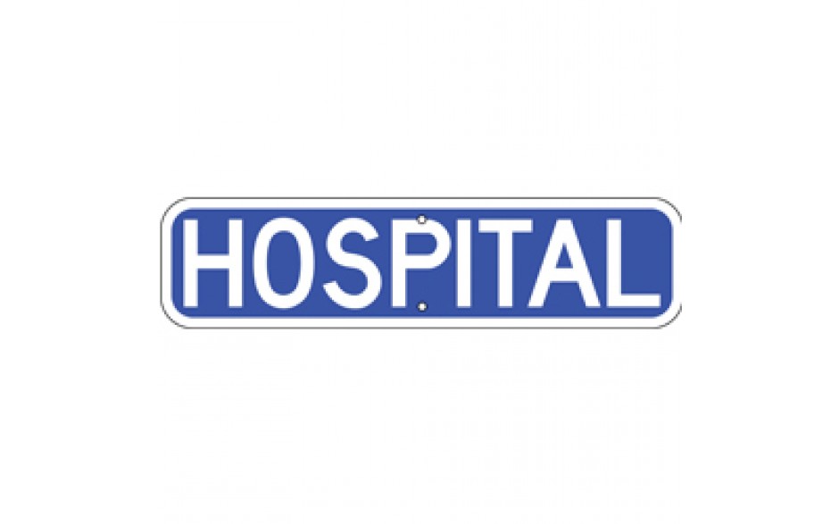 Hospital Sign 2 - 24"x6"