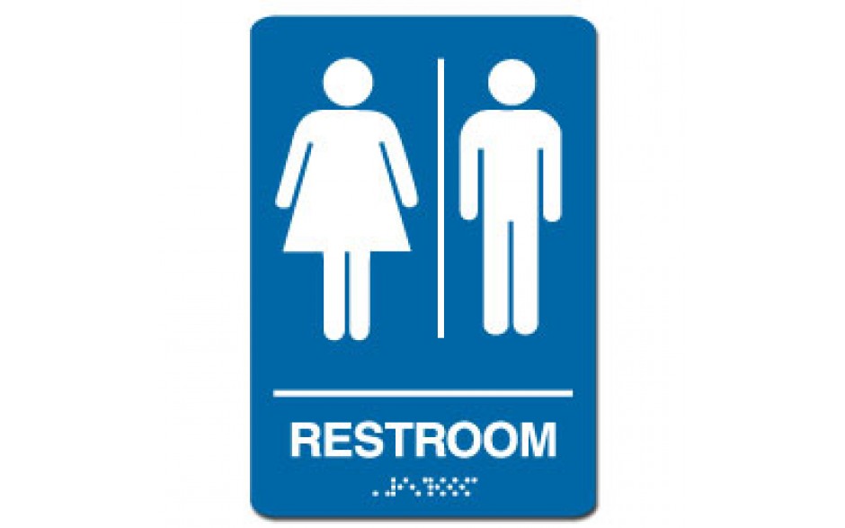 Indoor Braille JOINT RESTROOM Sign