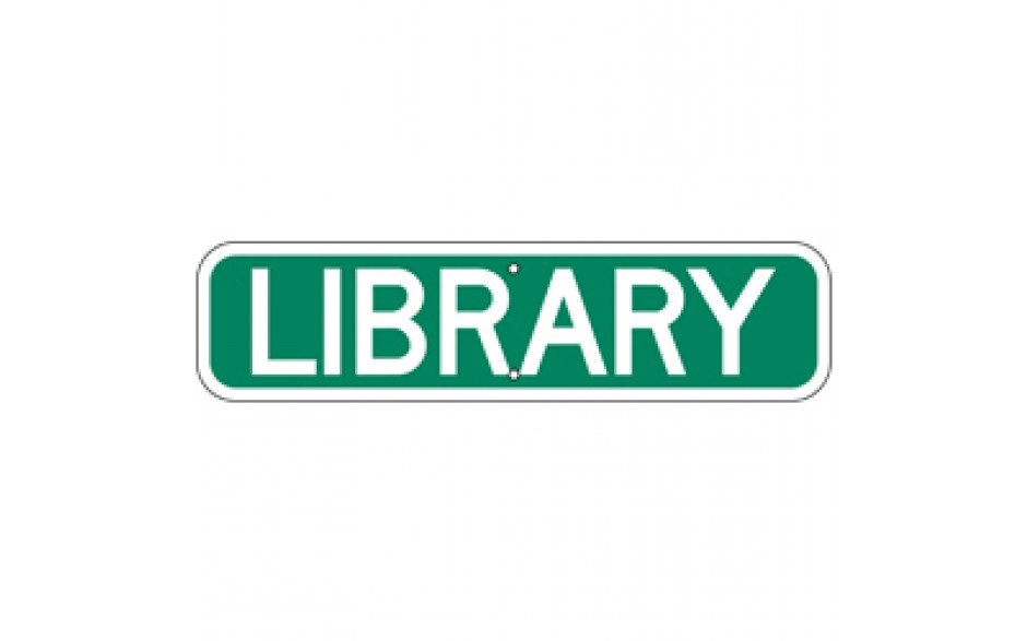 Library Sign 2 - 24"x6"