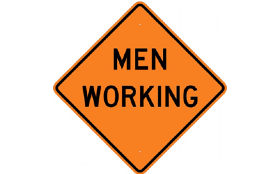 Men Working (1) - Construction Signs - 30"x30"