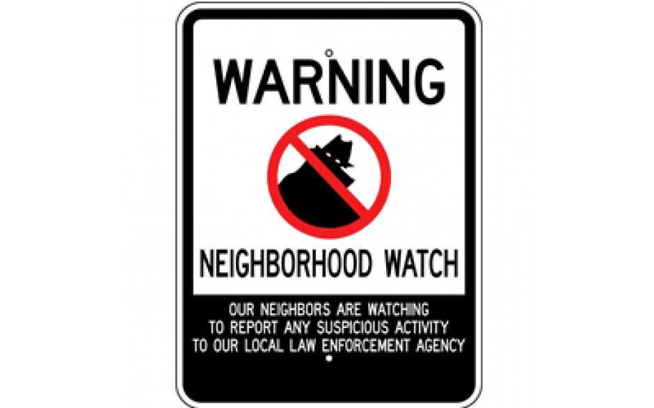 Neighborhood Watch Sign 1 - 18"x24"