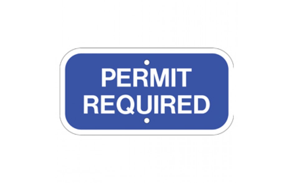 Handicap Permit Required - 12"x6"