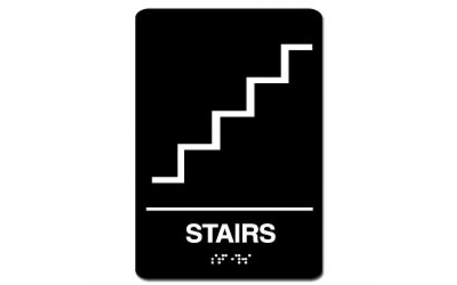 Indoor Braille STAIRS Sign