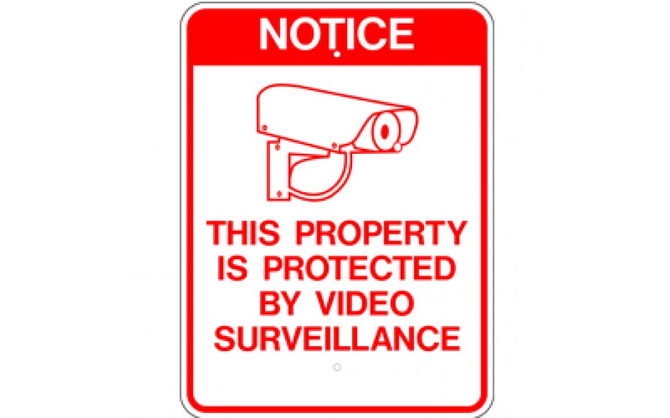 Surveillance Sign 2 - 18"x24"
