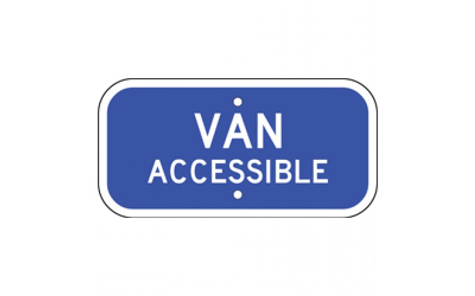 Handicap Van Accessible 6 - 12"x6"