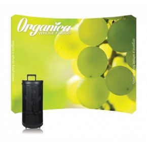 8x10 Curved Pop Up Display with Graphic (Dye Sublimated)