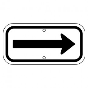 Handicap Arrow - Black 12"x6"