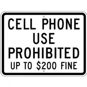 Cell Phone Sign 1 - 24"x18"