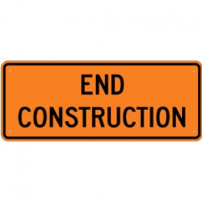 Construction Zone (2) - Construction Signs - 60"x24"