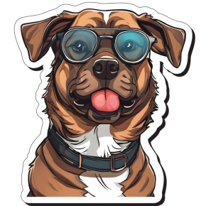 Dog sticker-01-10 pieces