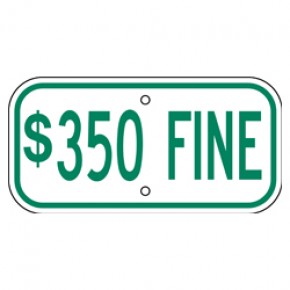 Handicap Fines 10 - 12"x6"