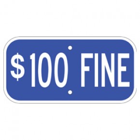 Handicap Fines 2 - 12"x6"