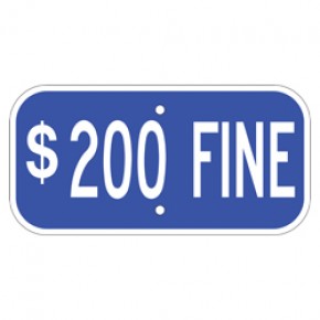 Handicap Fines 3 - 12"x6"