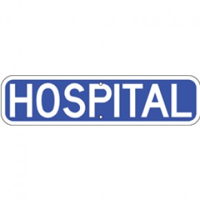 Hospital Sign 2 - 24"x6"