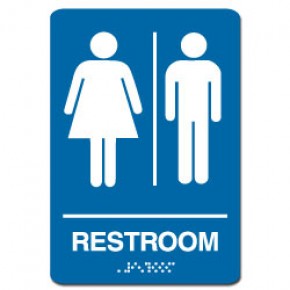 Indoor Braille JOINT RESTROOM Sign