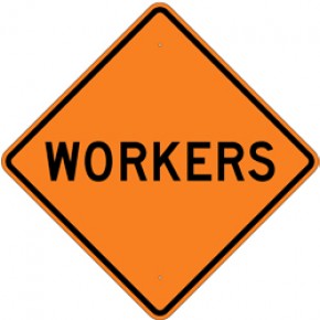 Workers (1) - Construction Signs - 30"x30"