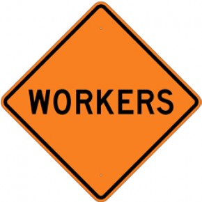 Workers (1) - Construction Signs - 30"x30"