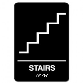 Indoor Braille STAIRS Sign