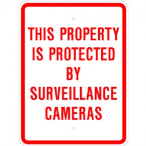 Surveillance Sign 1 - 18"x24"