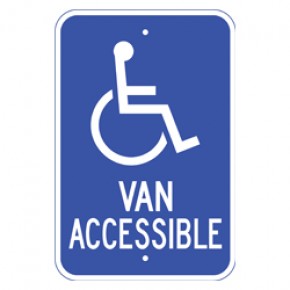 Handicap Van Accessible 1 - 12"x18"