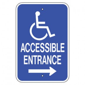 Handicap Van Accessible 4 -12"x18"